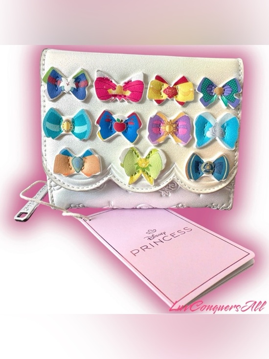 Loungefly Handbags - Loungefly Disney Princess Bows Icons Iridescent Wallet